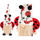 Figurinë dekorative Saska Gift and Decor Gnome Ladybug, 24cm, pranverë Pashkë, e kuqe e bardhë