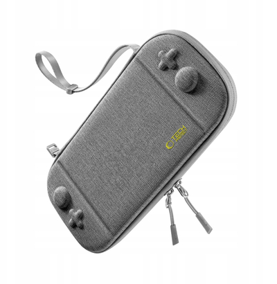 Çantë mbrojtëse Tech-Protect Slim Pouch për Nintendo Switch 2, dizajn i hollë, xhepa për lojëra, gri