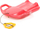 Slita plastike Prosperplast Super Speed, 58 x 43 cm, me litar, e kuqe