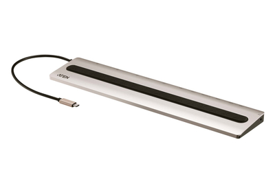 Stacion lidhës ATEN USB-C Multiport, 4K HDMI/VGA, 85W, i zi