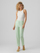 Pantallona VERO MODA VMZELDA Straight Fit, të gjelbër