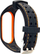 Rrip silikoni Beline për Xiaomi Mi Band 3/4, black orange, zi me portokalli