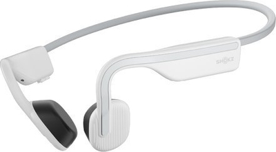 Kufje sportive Shokz OpenMove, bone conduction, IP55, të bardha