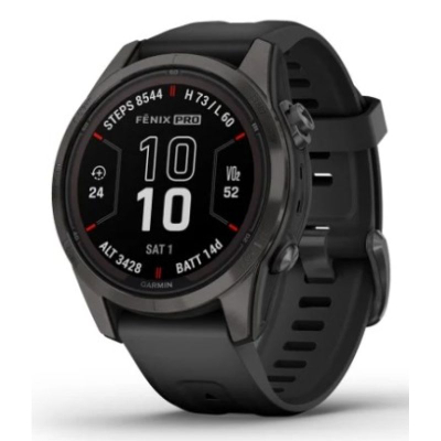 Ora smartwatch Garmin Fenix 7S Pro Sapphire Solar, 42mm, GPS, e zezë