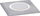 Spot tokësor Paulmann Ground Recessed Luminaire House, LED 2W, 3000K, çelik inox katror
