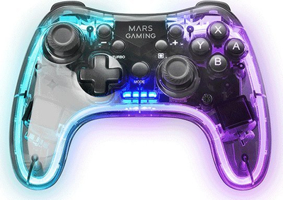 Gamepad Mars Gaming MGPBT, Bluetooth USB, për Playstation 3, PC dhe celular, i zi