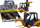 Lodër forklift me grep, me fërkim, ngjyrë e verdhë