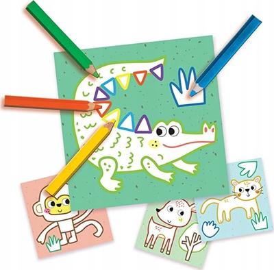 Set kreativ Boyam My First 3 in 1 Finger Painting, pikturim me gishta, ngjyrosje dhe ngjitje, shumëngjyrësh
