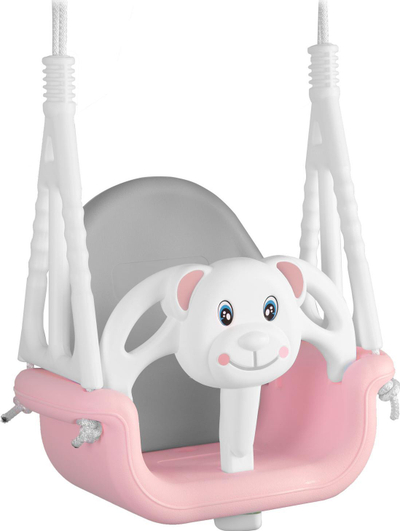 Lëkundëse kopshti për kalamaj Garden Swing 3‑në‑1, deri 30 kg, modulare, rozë