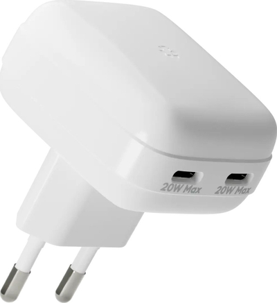 Karikues muri dbramante1928 Recharge, 20W, 2x USB-C, i bardhë