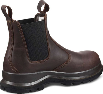 Çizme pune Carhartt Carter Chelsea, S3, lëkurë hydro oil, ngjyrë kafe e errët