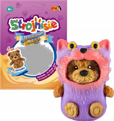 Lodër pelushi Strojnisie Fairy Tale Teddies Mad Cat, 1 copë, shumëngjyrëshe