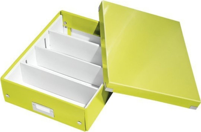 Kuti organizuese Leitz WOW Click &amp; Store Medium, 2-4 ndarje, paloset, jeshile