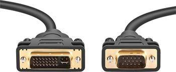 Kabllo PremiumCord DVI-I - D-Sub (VGA), 2m, e zezë