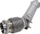 Downpipe TurboWorks BMW X3M X4M S58 3.0T, çelik inox, me mburojë termike