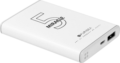 Powerbank Puridea S12, 5000mAh, 5V 2A, e bardhë