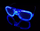 Syze LED OEM Glowing Glasses, me drita neon, blu