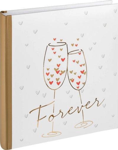 Album me foto dasme Walther Design Cheers, 28x30.5cm, 50 faqe, i bardhë