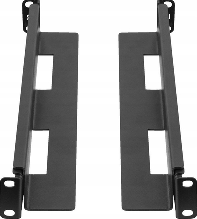 Shina montuese rack Lanberg AK-1901-B, set për kabinet 19", metalike, të zeza