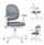 Karrige zyre për fëmijë MarkAdler Junior 3.6, ergonomike, me rregullim lartësie, gri