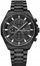Orë dore meshkujsh Giewont Chronograph GW7290-B1, kuarc, xham safir, e zezë