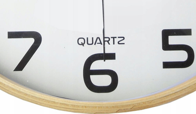 Orë murale Unilux Baltic, kuarc, 31.5 cm, me kornizë dru