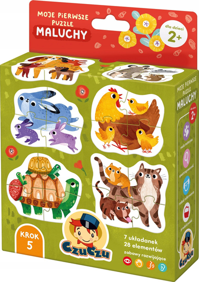 Пазл за деца CzuCzu My First Puzzles Toddlers, едукативен сет, разновидни бои