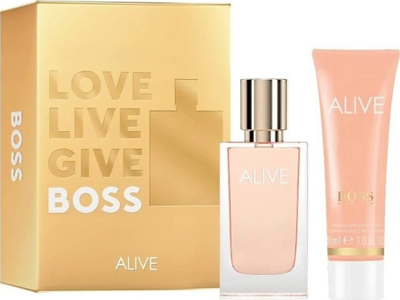 Set parfum dhe locion trupi Hugo Boss Alive, 30ml EDP, 50ml, për goca