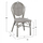 Karrige alumini stil bambuje, textilene, 45×57×88 cm (HM5109), gri