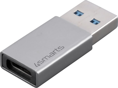 Adapter USB 4smarts 540275, USB Type C në USB A 3.0, ngjyrë argjendi