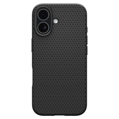 Mbulesë telefoni Spigen Liquid Air për iPhone 17, TPU i butë, me pamje mat, e zezë