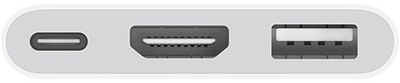 Apple USB-C дигитален адаптер AV, бел