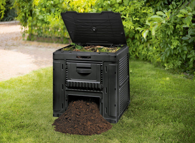 Компостер Keter Composter E-470L, 470L, пластика, црн