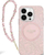Mbulesë telefoni Guess GUHMP16SHCPOFPP, për iPhone 16 6.1", hardcase me lule, rozë