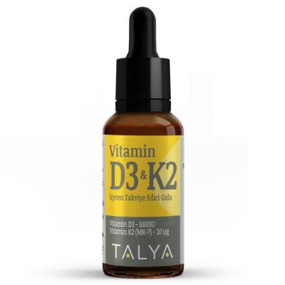 Suplemente TALYA Herbal Vitamin D3 K2 Liquid Drops, 10ml