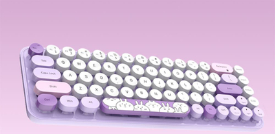 Set tastierë dhe maus wireless Mofii, 2.4G, 1200 DPI, vjollcë