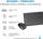 Set tastierë dhe mausi HP 230 Wireless, 2.4 GHz, 1600 DPI, i zi