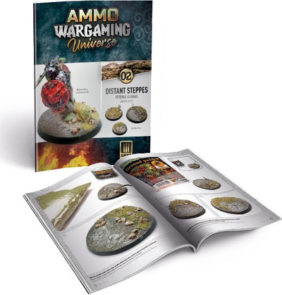 Libër wargaming Ammo Mig AMMO WARGAMING UNIVERSE Book 02 Distant Steppes, shumëgjuhësh, udhëzues strategjie