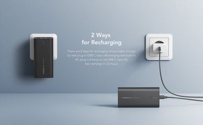 Power bank Veger Ace100, 10 000mAh, PD 20W Quick Charge, i zi