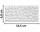 Shabllon dekorimi tortash Stone Pattern, strukturë guri, 14.5 x 6.8 cm, i bardhë