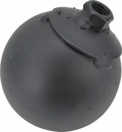 Топка за чистење оџак, 80mm, 1.3kg, навој M12, црна