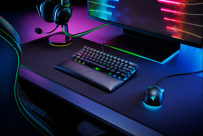 Mbështetëse dore për tastiera mini Razer, e zezë