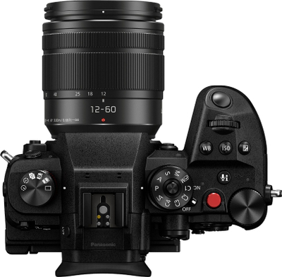 Kamerë mirrorless Panasonic Lumix GH6, sensor 25.2MP, video 5.7K, me objektiv 12-60mm, e zezë