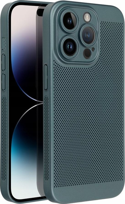 Kapak telefoni Breezy Back Case për Samsung Galaxy A14 4G/5G, plastik, me vrima, jeshil