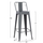Stol bari Melita me shpinë 43×43×100 cm (HM8643.10)