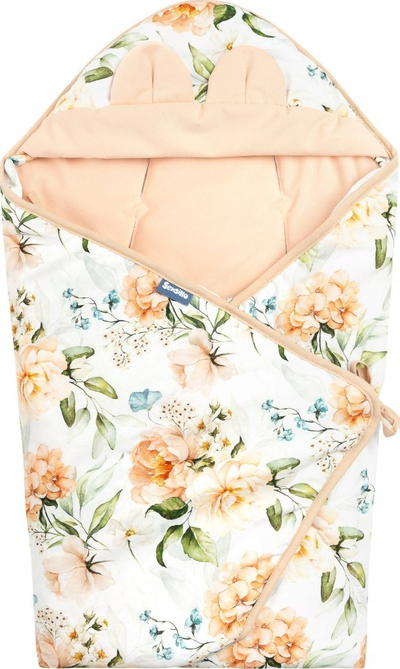 Batanije karroce Sensillo Peony Peach, XL, 115x115 cm, shumëngjyrëshe