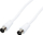 Kabllo antene TV Coaxial, 4.5 m, socket plug, e bardhë
