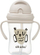 Gotë për fëmijë Akuku Cup Owl, 300ml, me pipëz fleksibël, transparente