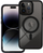 Kapak telefoni OEM COLOR EDGE MAG COVER për iPhone 14 Pro Max, i shkëlqyer me MagSafe, transparent me anë të zeza