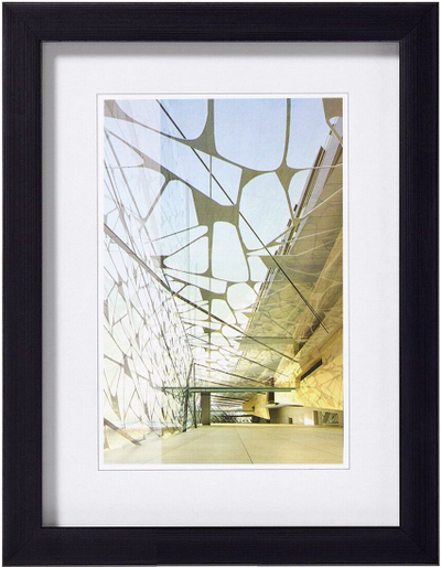 Kornizë fotosh Walther Construction, 21x29.7 cm, resin, e zezë